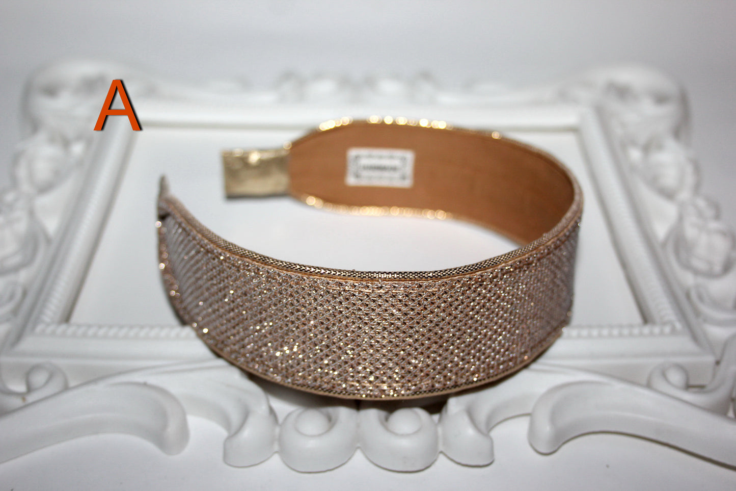 Gold & Silver headbands for women Plastic free head scarf Sparkle hairband