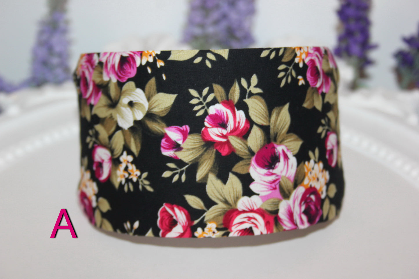 Floral cotton print headband women hair accessory