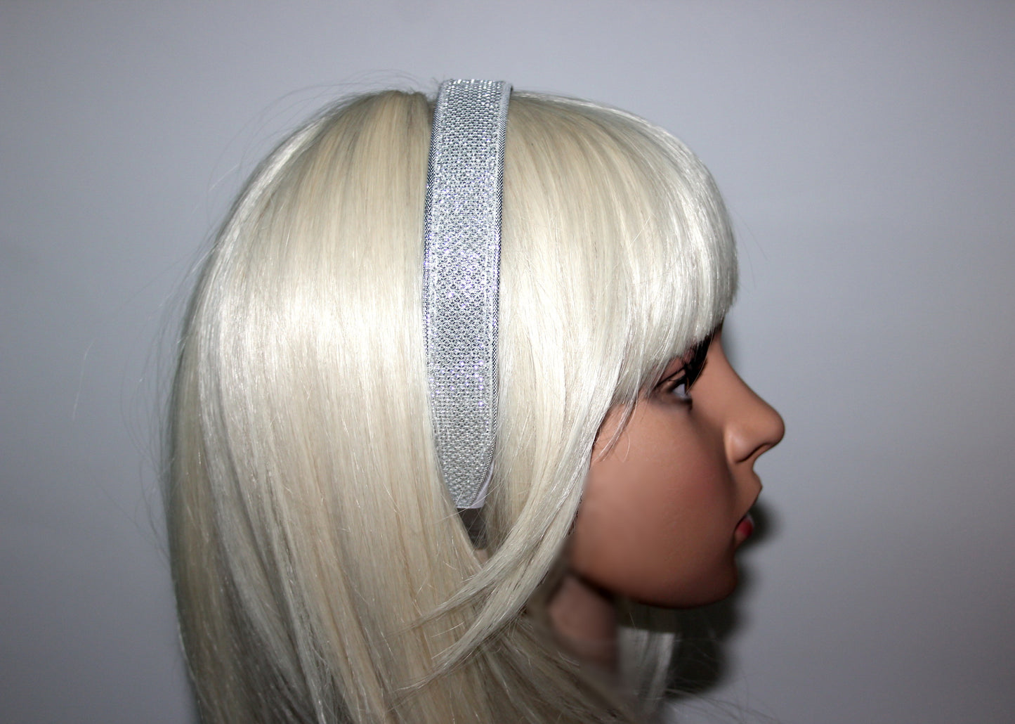 Gold & Silver headbands for women Plastic free head scarf Sparkle hairband