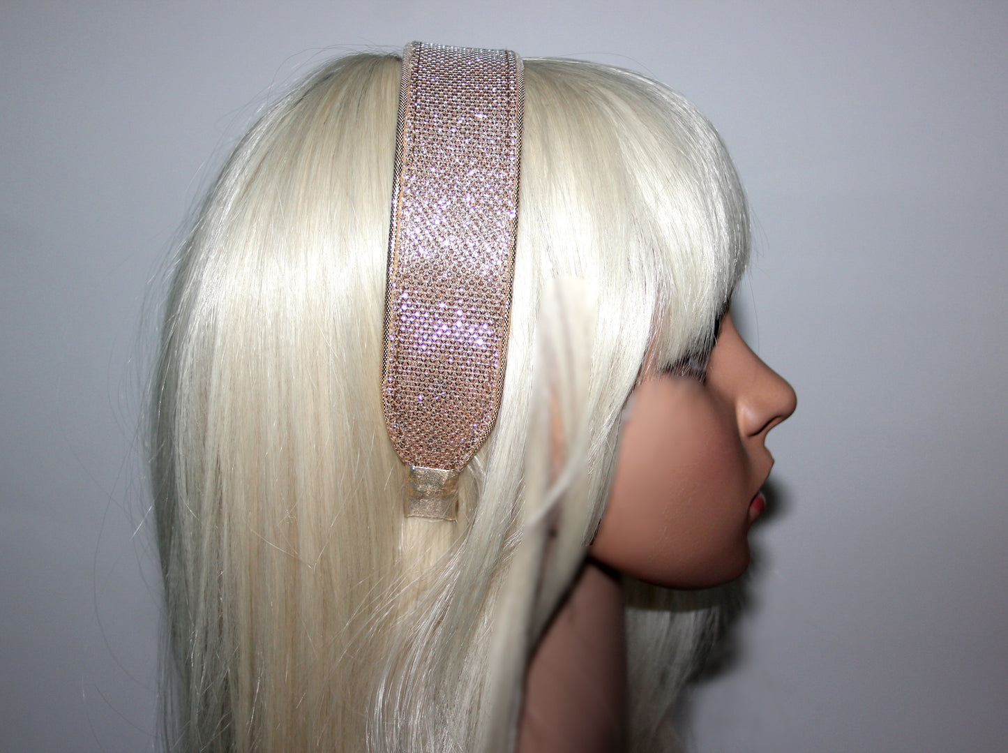 Gold & Silver headbands for women Plastic free head scarf Sparkle hairband