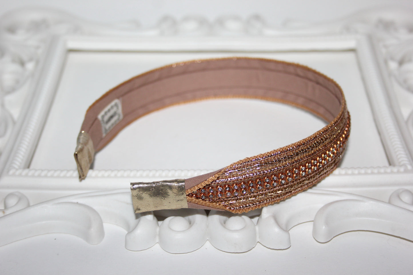 Sparkle headbands for women 1"inch Shiny hairband scarf
