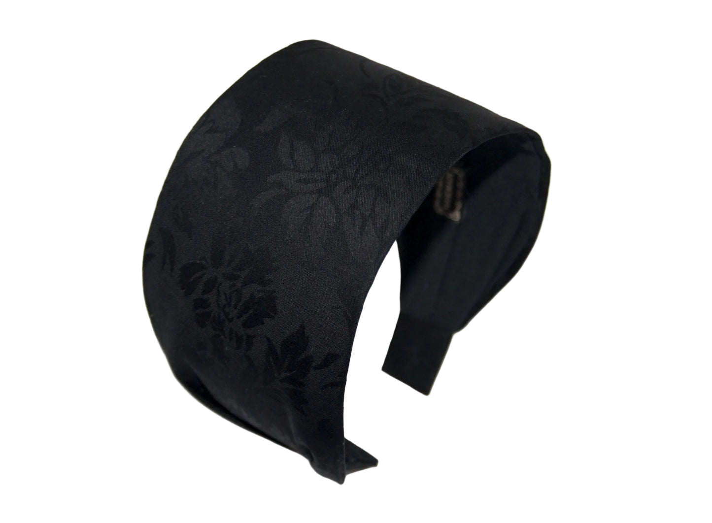 Jacquard flat headband Black cotton head scarf