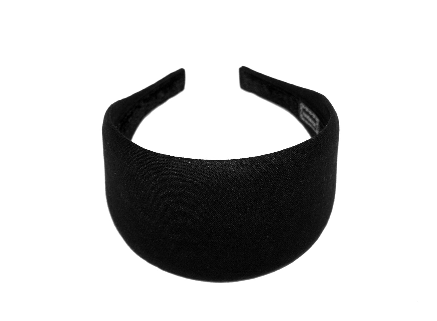 Black linen headband Women handmade hairband, adjustable, plastic free