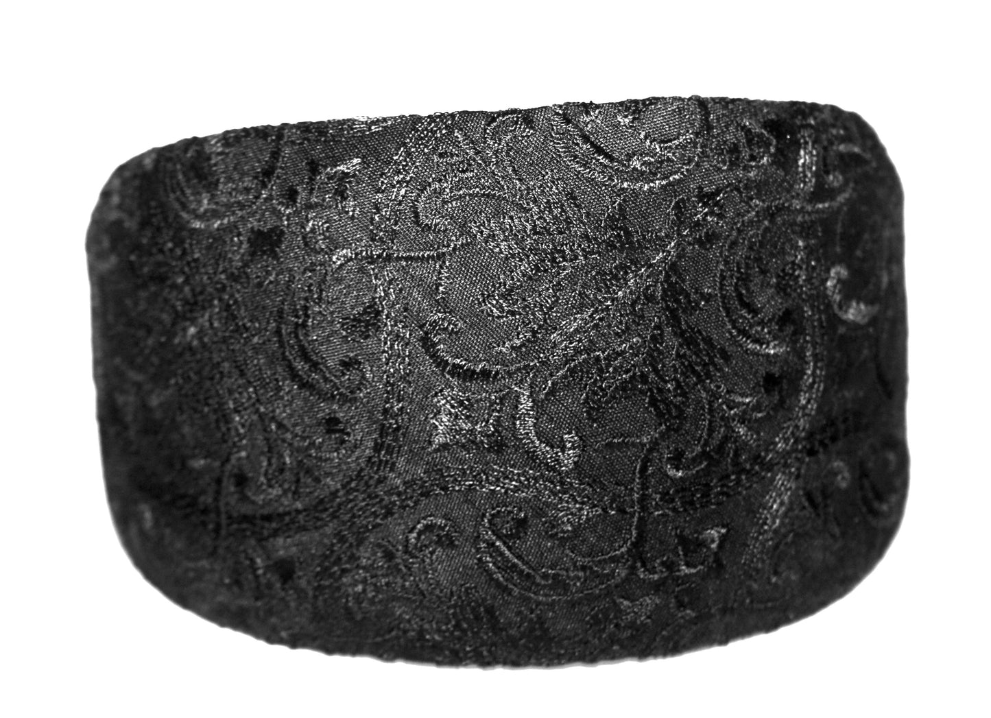 Embroidered headband Black women head scarf, plastic free