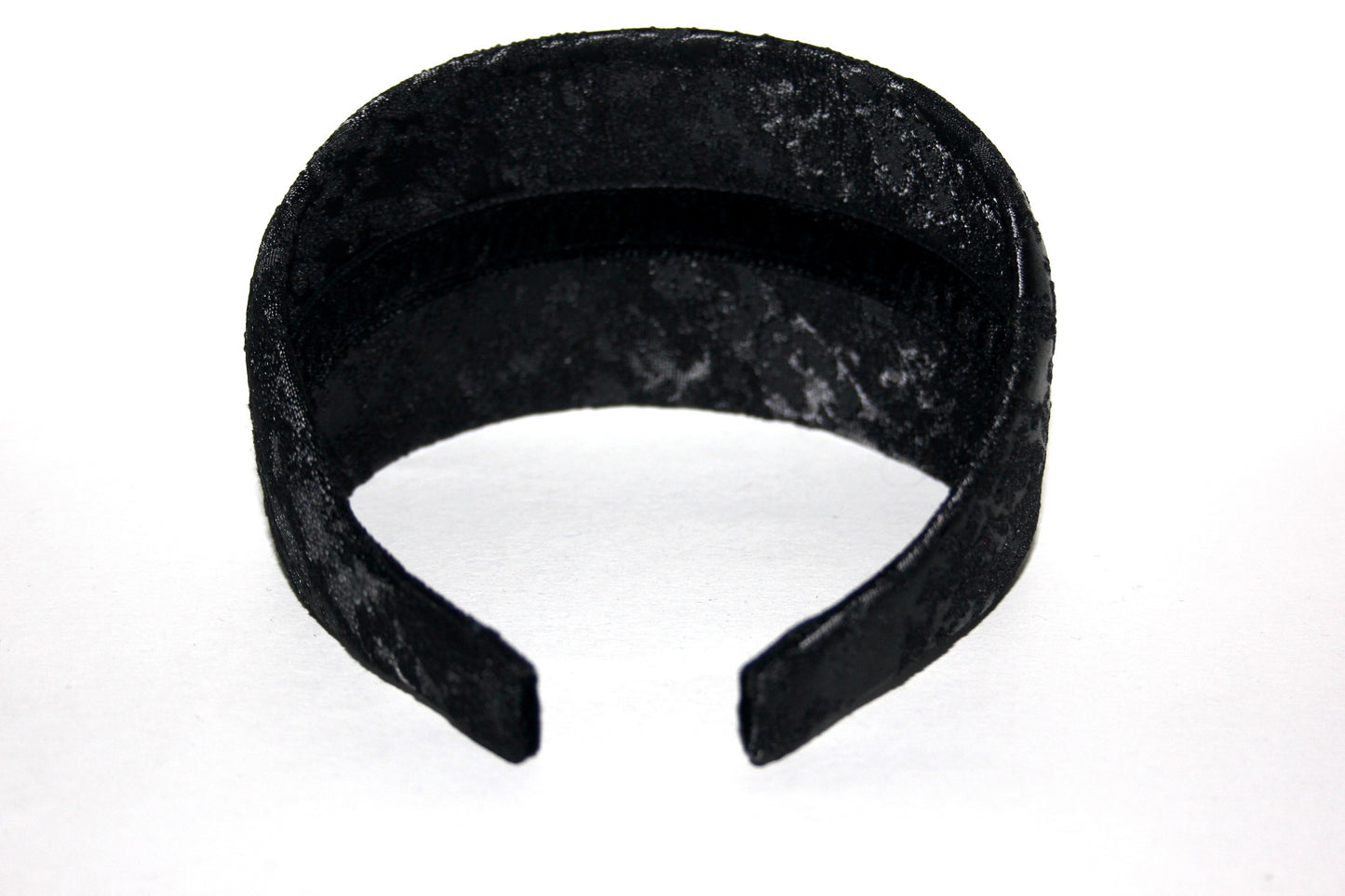 Black jacquard headband women Abstract pattern hairband, plastic free
