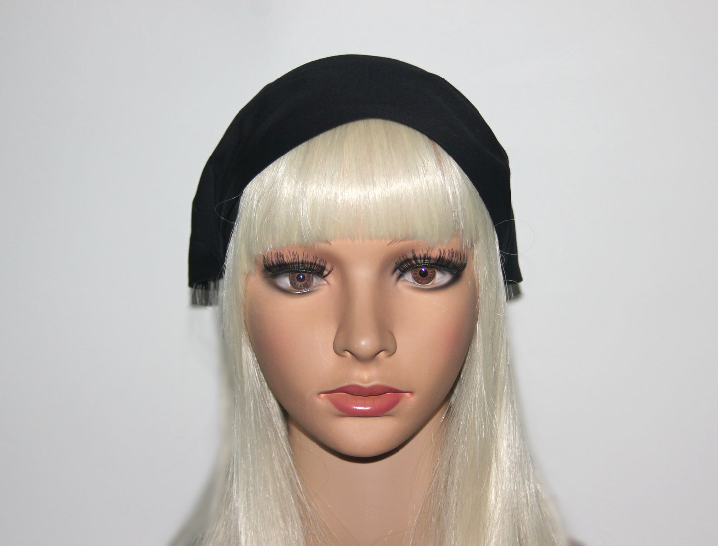 Black cotton bandana headband Triangle headcover
