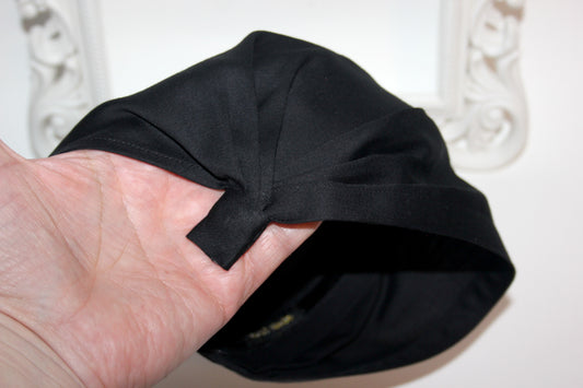 Black cotton bandana headband Triangle headcover