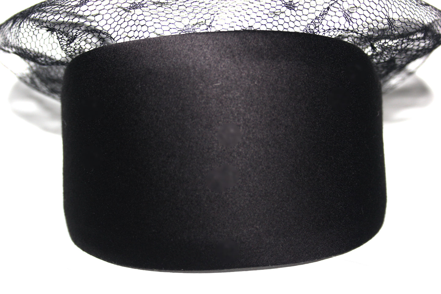 Black cotton headband with veil, Handmade hair scarf, funeral, festive, party, plastic free