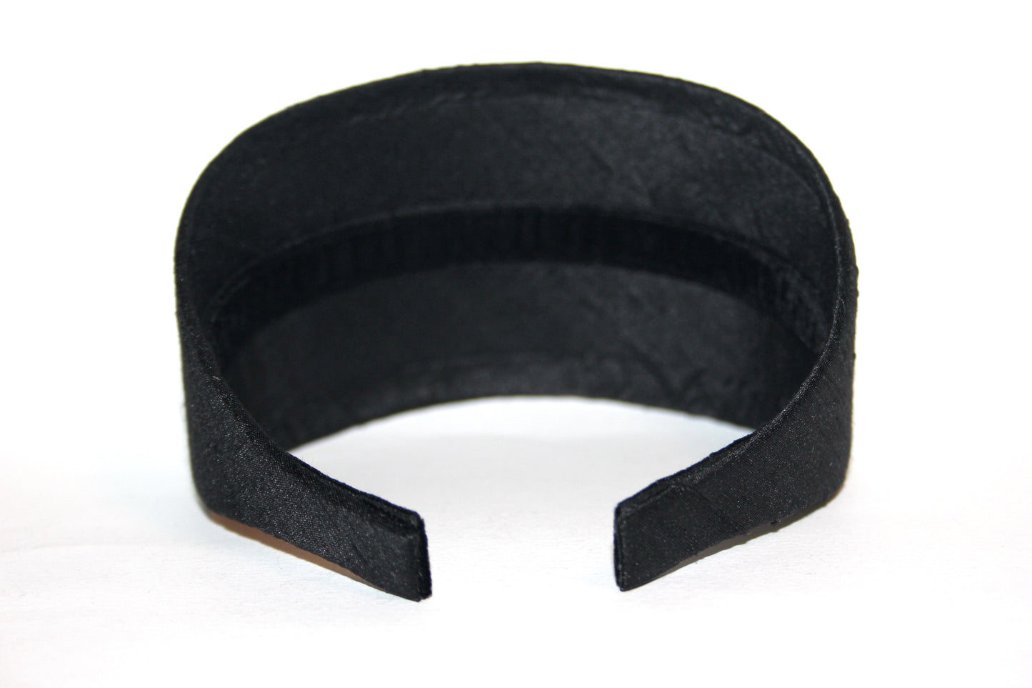 Black Raw Silk headband, Wide head cover Hair protection scarf, plastic free hairband