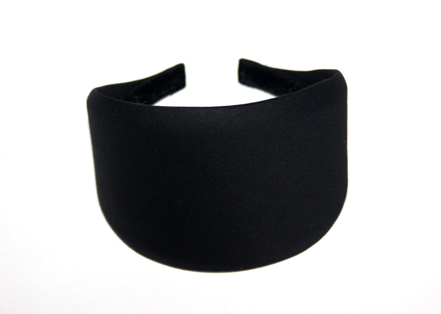 Black cotton/viscose headband, plastic free