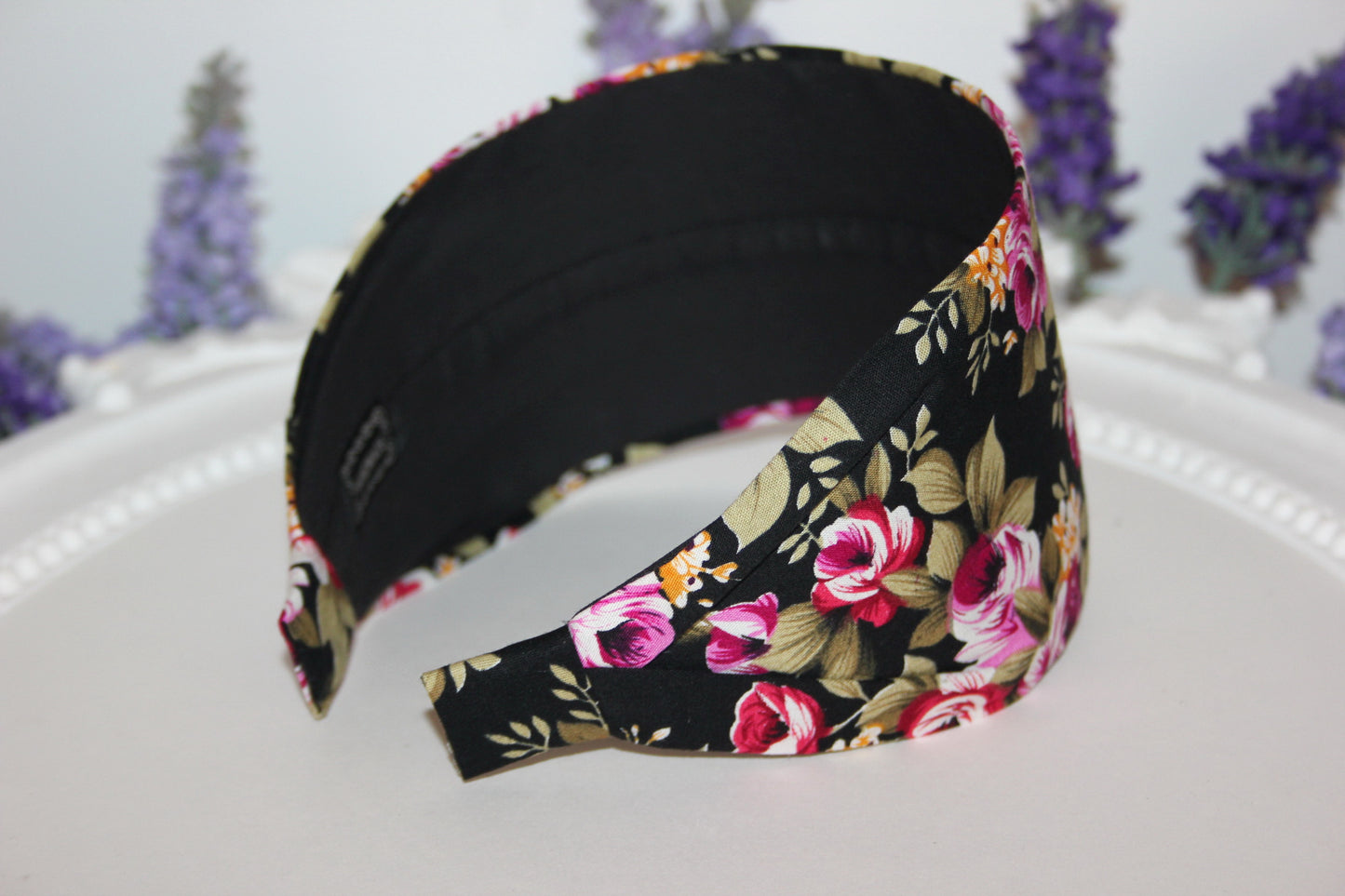 Floral cotton print headband women hair accessory