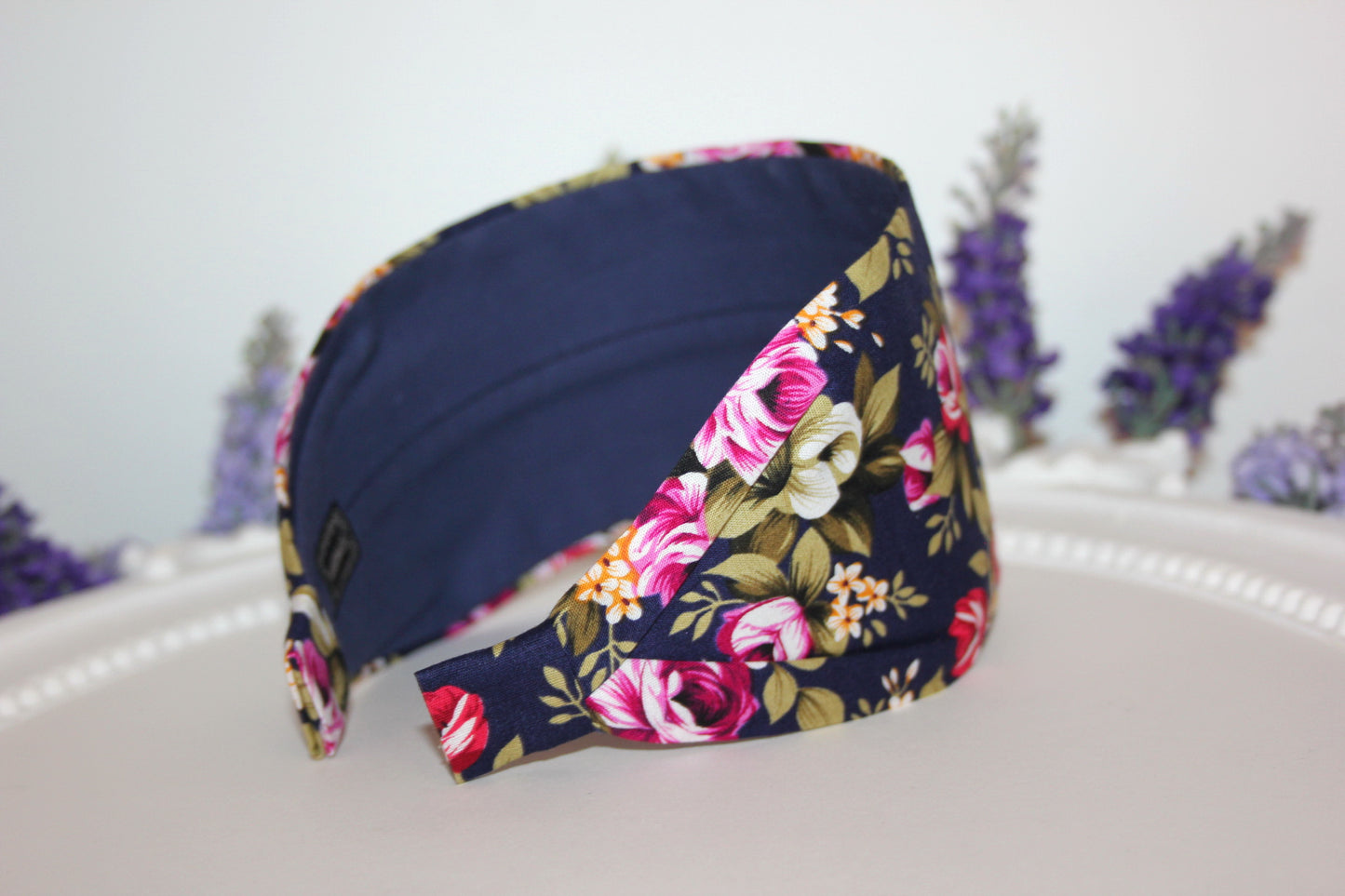 Floral cotton print headband women hair accessory