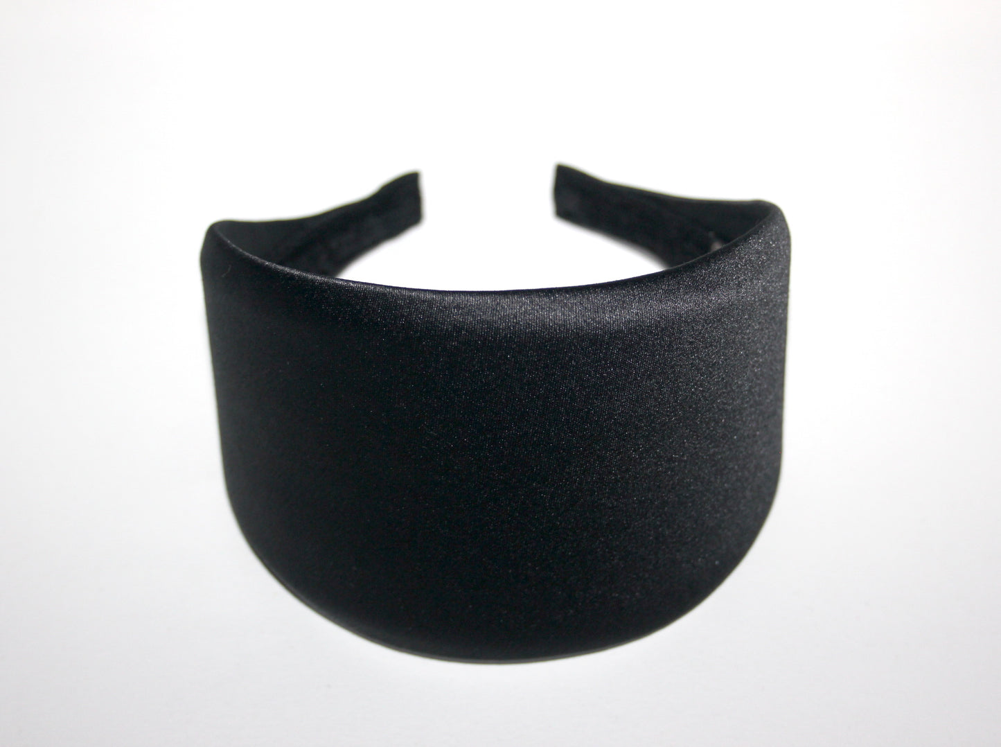 Satin headband Black hairband for women Plastic free head piece