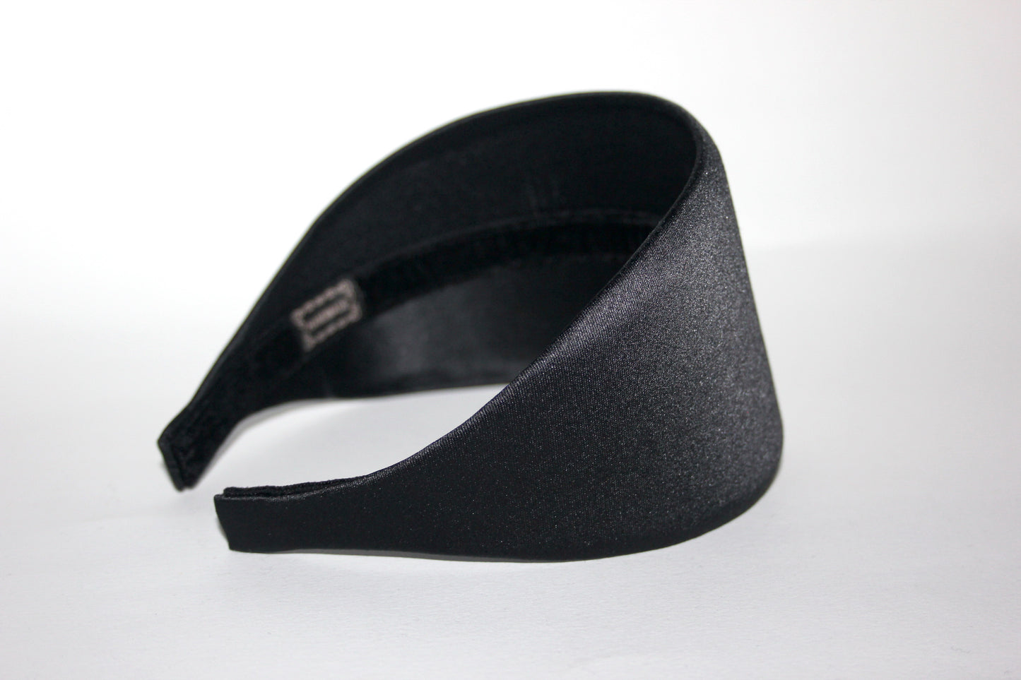 Satin headband Black hairband for women Plastic free head piece