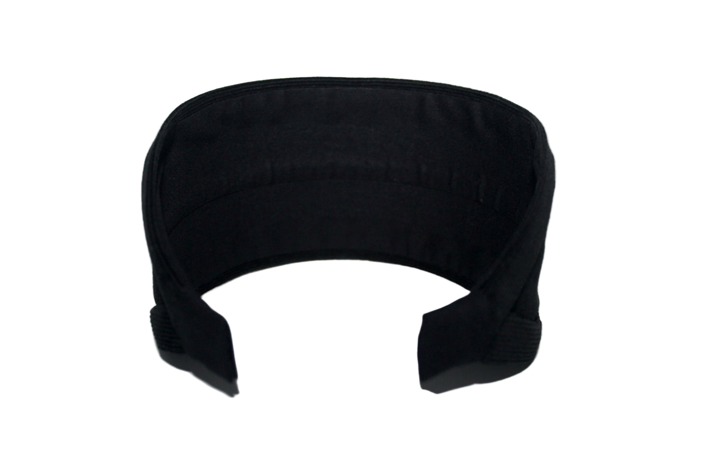 Black micro corduroy headband Flat hairband scarf