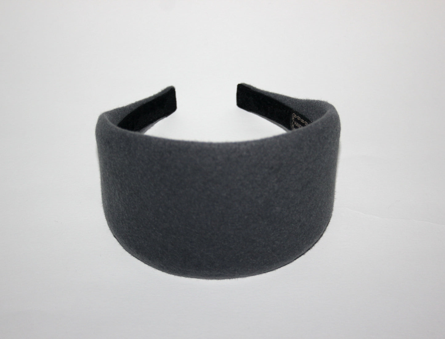 Gray felted headband Warm head scarf Handmade head corver Preppy head accessory, plastic free