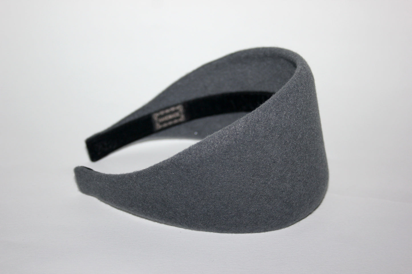 Gray felted headband Warm head scarf Handmade head corver Preppy head accessory, plastic free