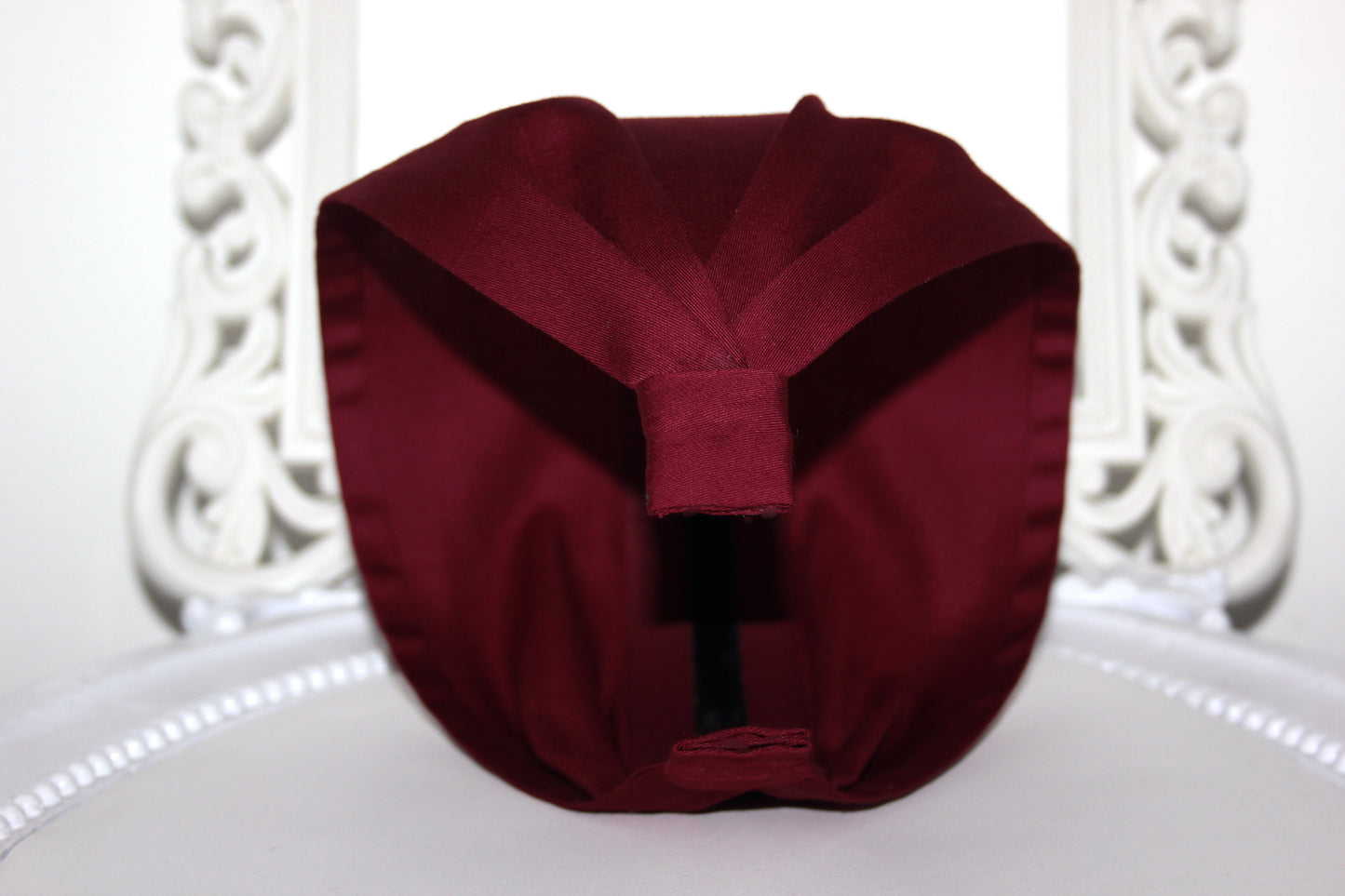 Dark Red headband scarf Cotton satin bandana