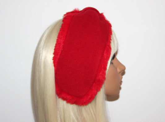 Red earmuffs Women ear warmer Comfy headband turban