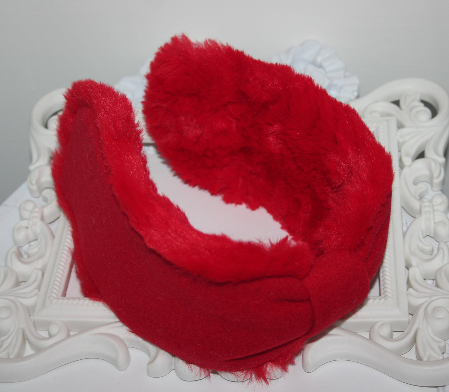Red earmuffs Women ear warmer Comfy headband turban