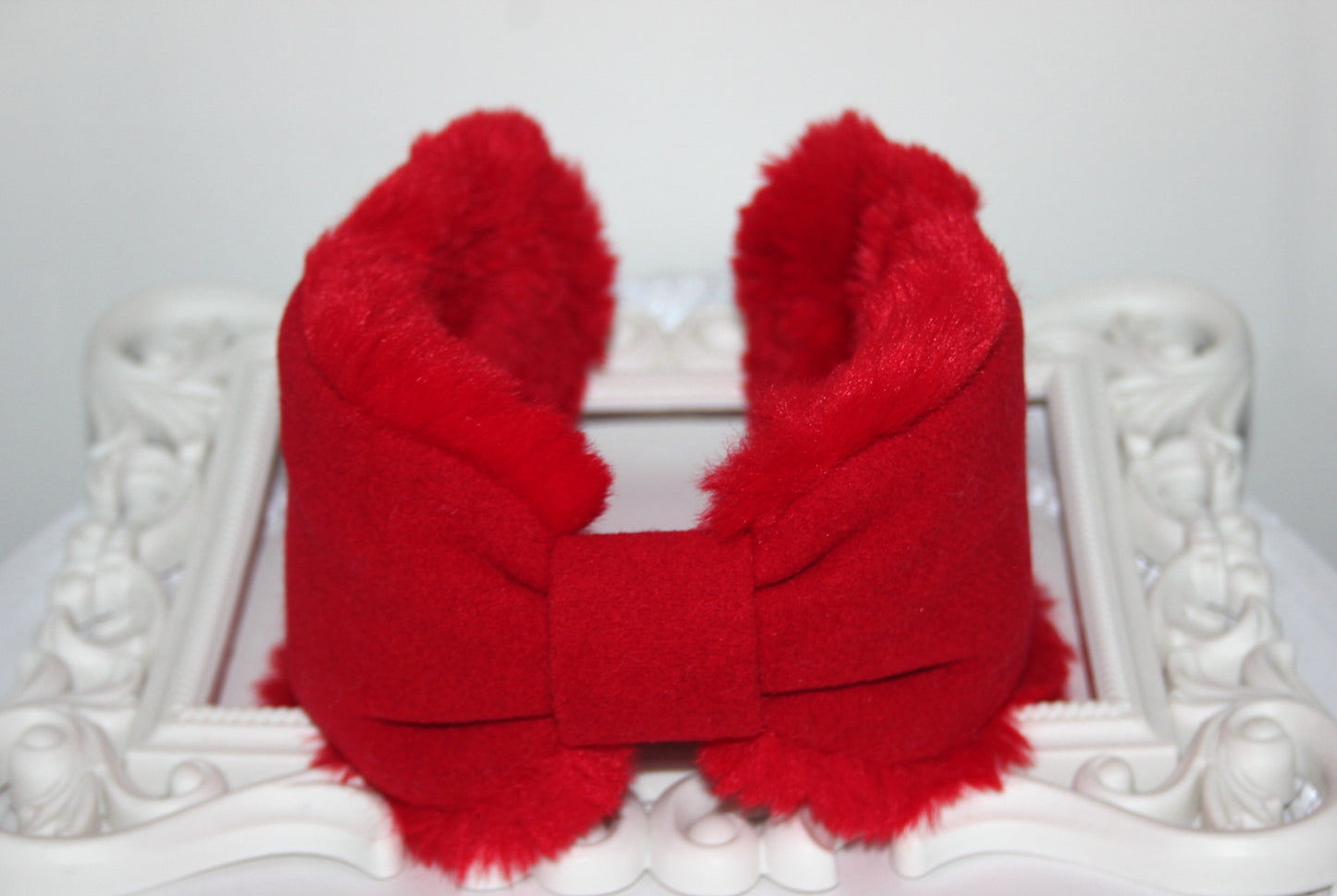 Red earmuffs Women ear warmer Comfy headband turban