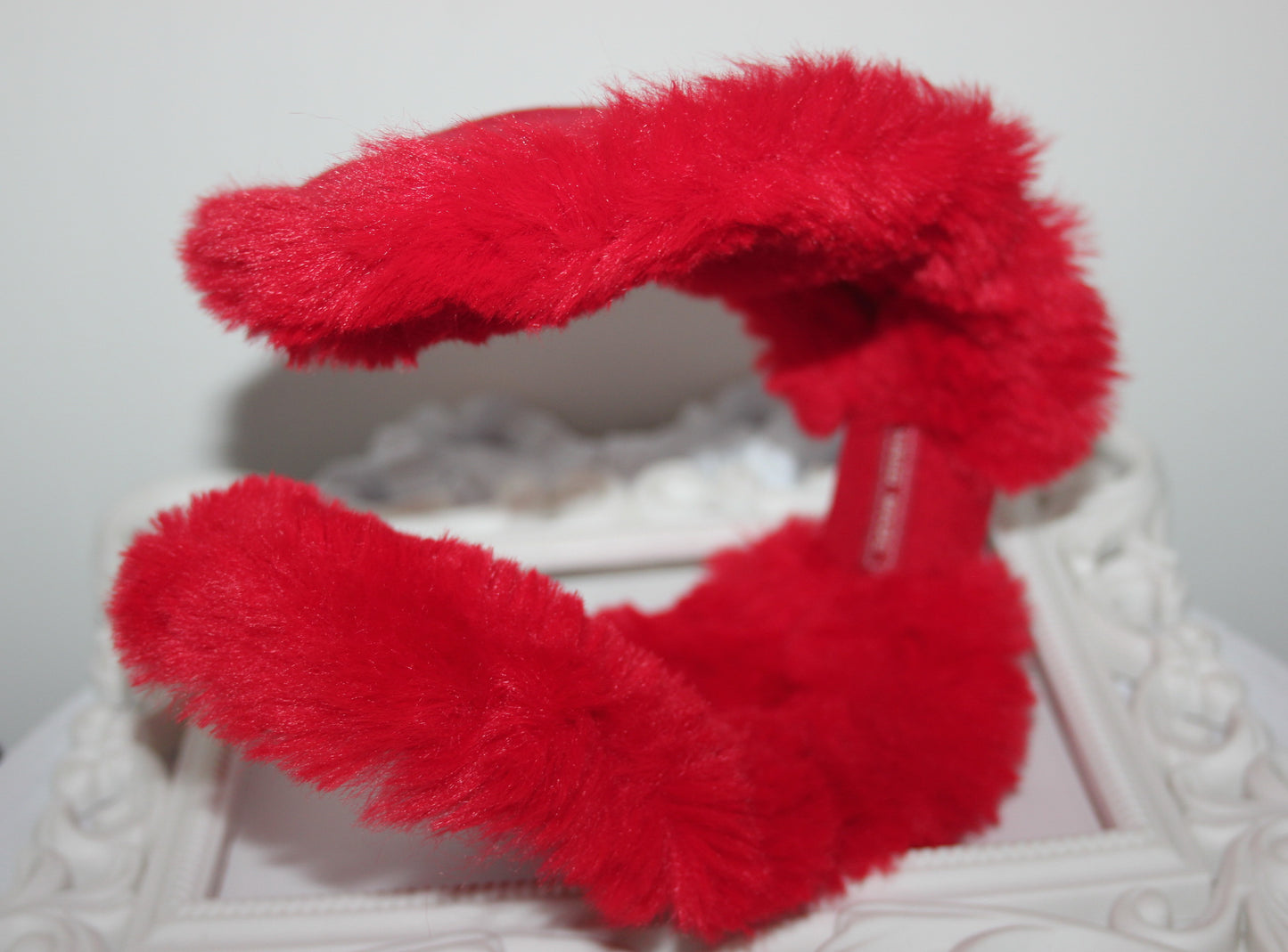 Red earmuffs Women ear warmer Comfy headband turban