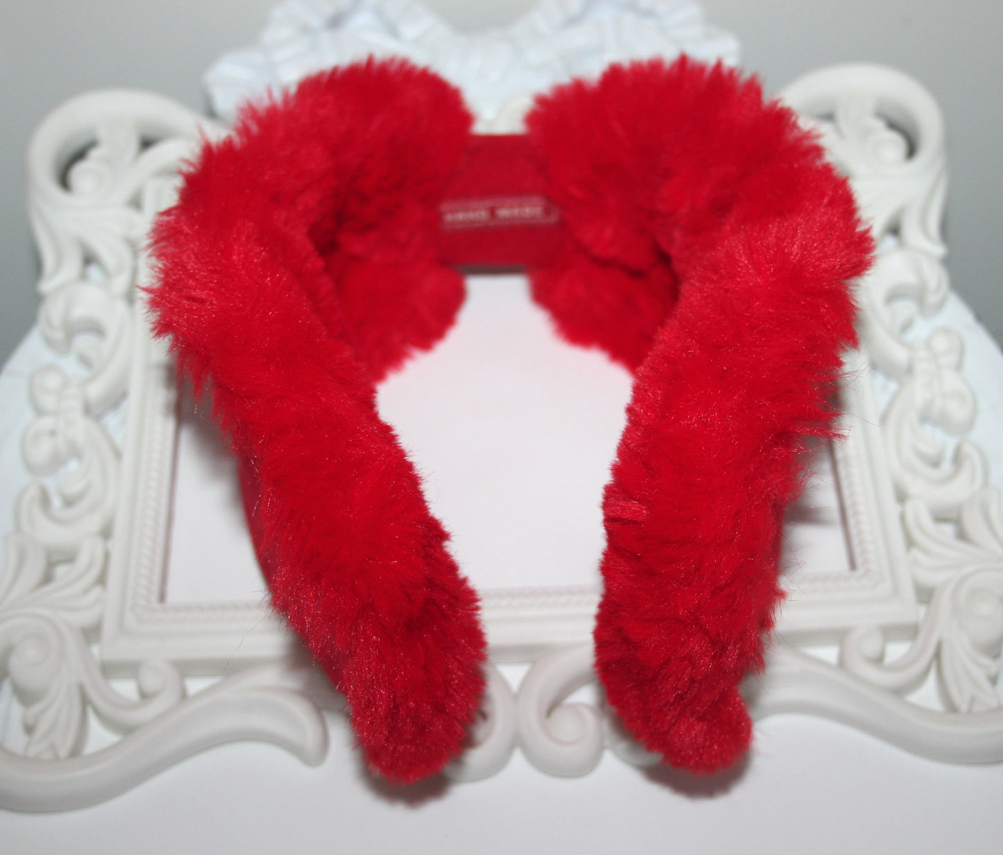Red earmuffs Women ear warmer Comfy headband turban