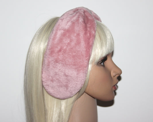 Blush Pink thin earmuff Cuddle warm headband turban for women