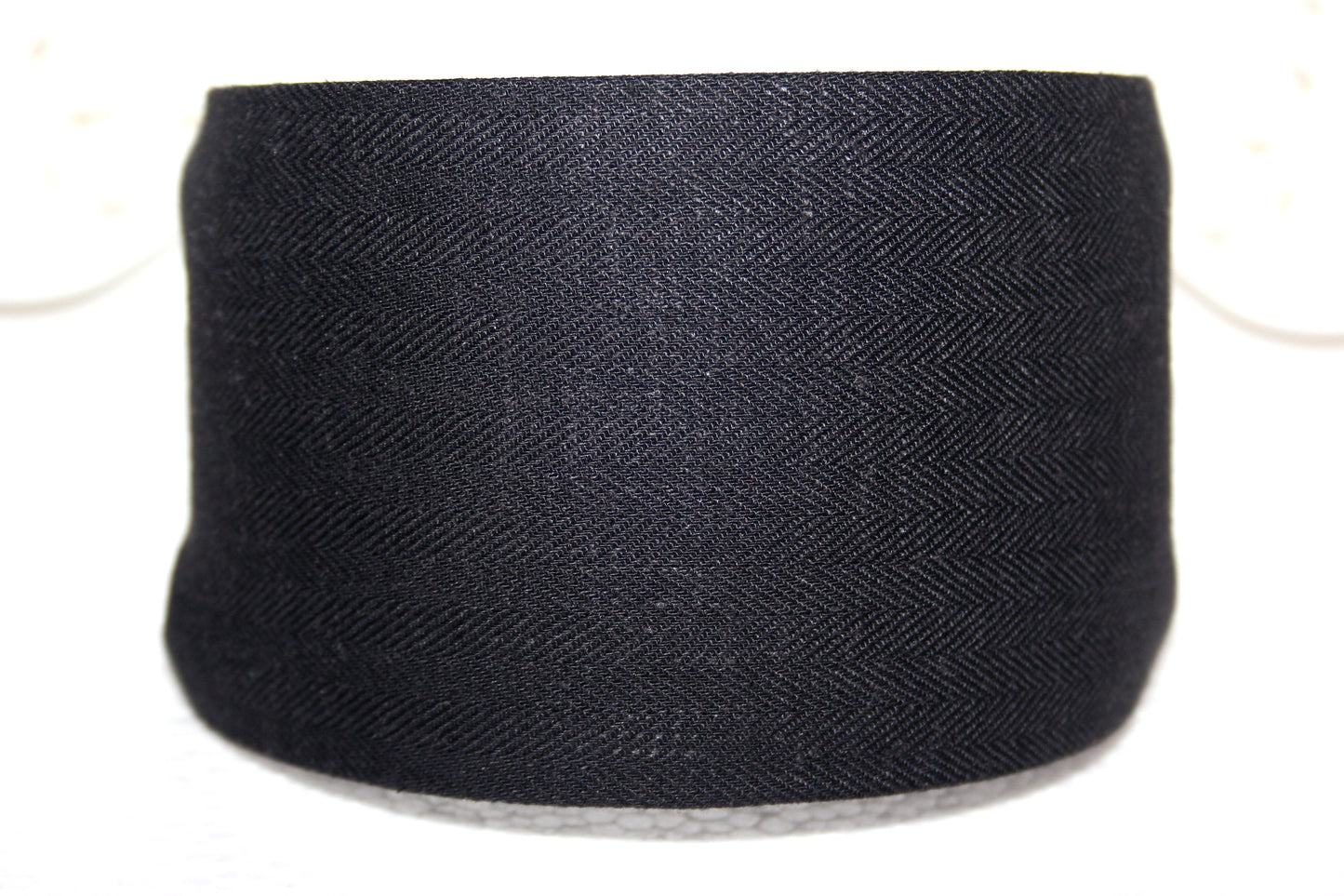 Herringbone Linen headband women Black hairband bandana