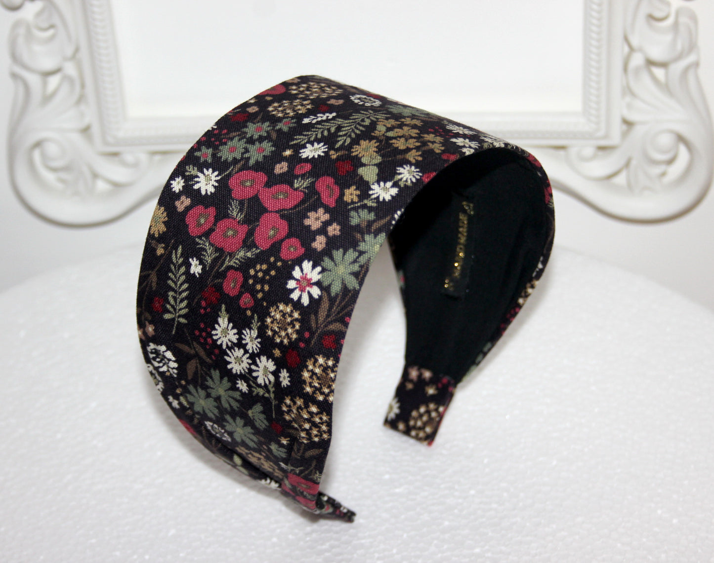 Japanese headband for women Boho flower print cotton head scarf