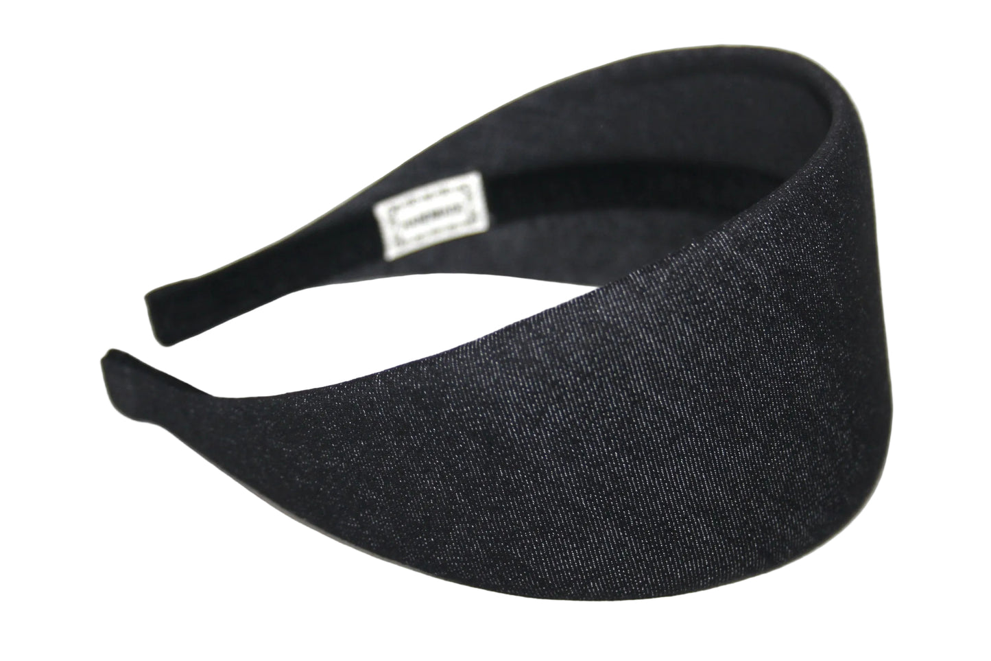 Dark Gray Denim headband, Melange hairband scarf, plastic free... NEW