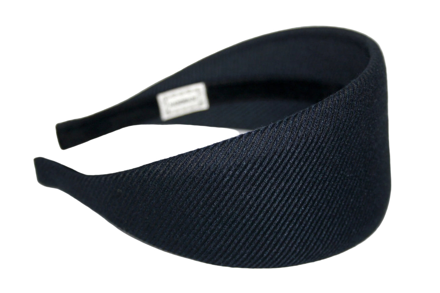 Navy & Black stripe headband, Wool blend Viscose hairband, plastic free... NEW
