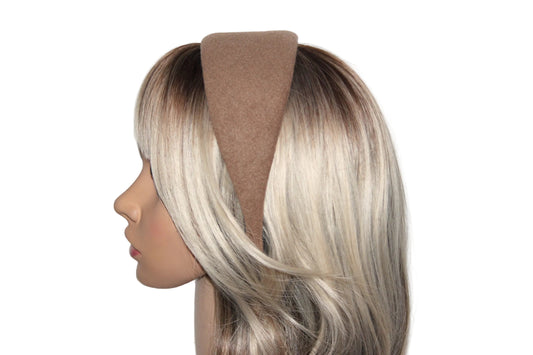 Brown warm headband, Acrylic wool head scarf, plastic free... NEW