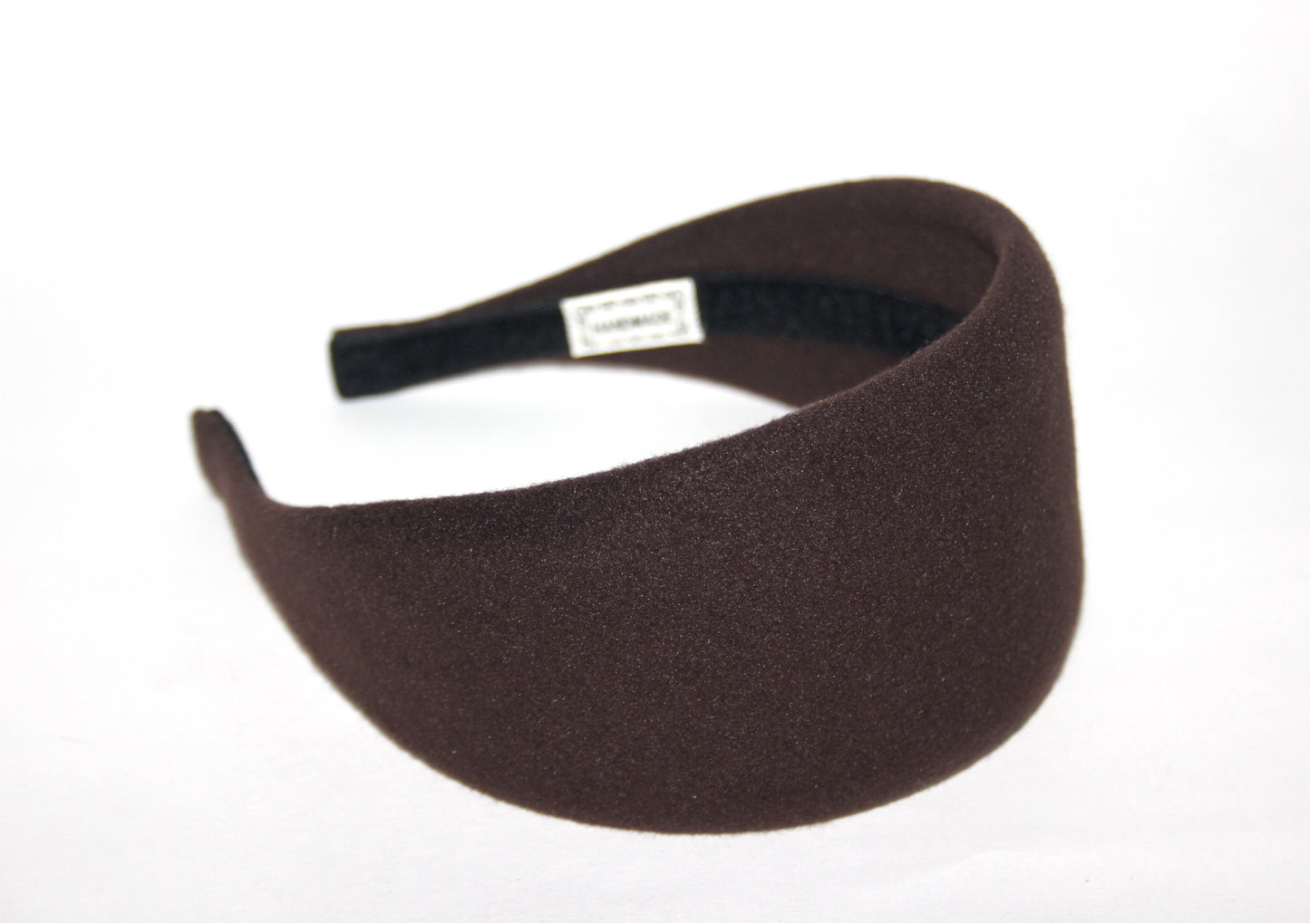 Dark Brown warm headband, Acrylic fabric head scarf, plastic free... NEW