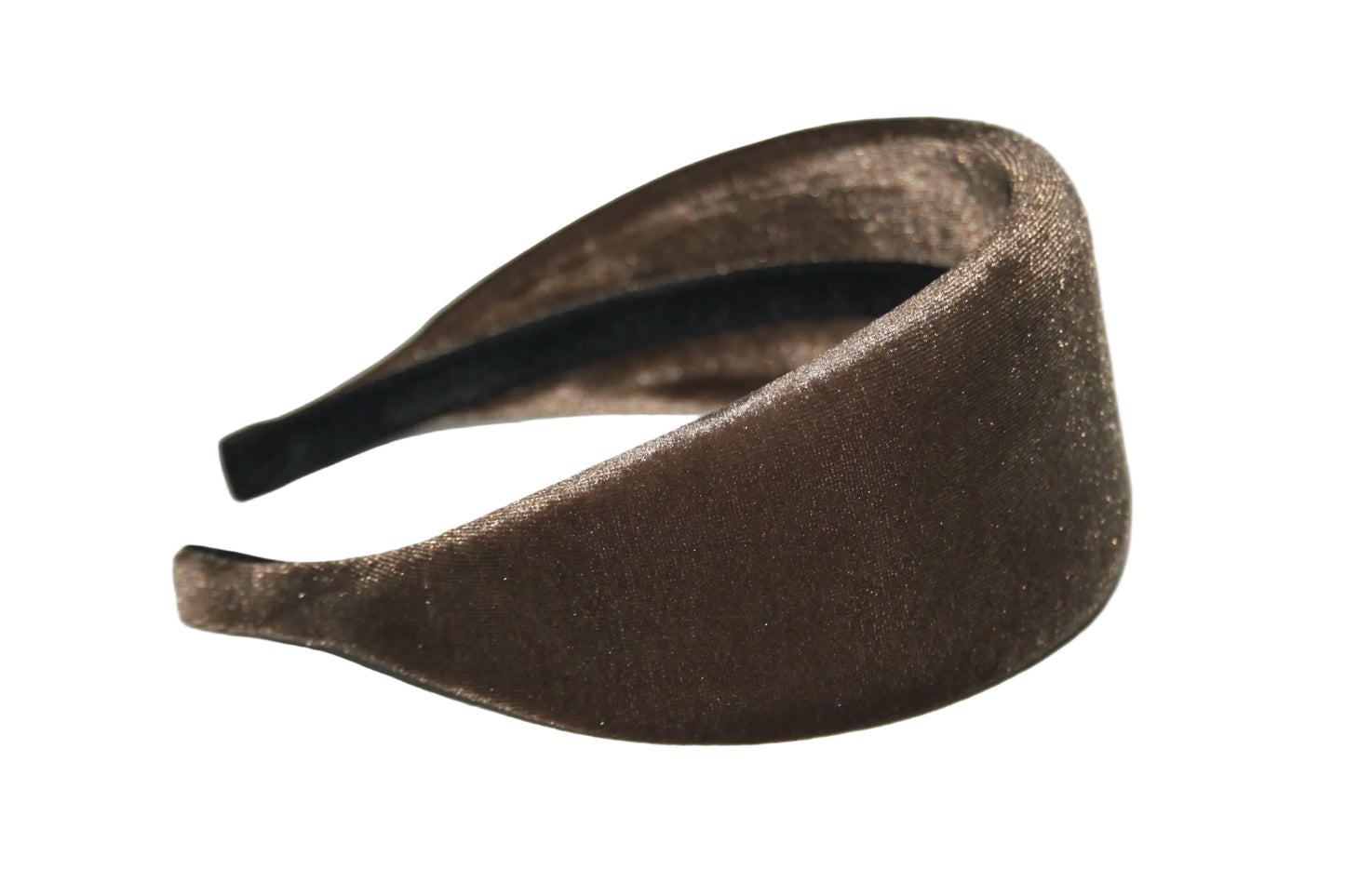 Mocha Brown padded headband Fashion head cover, plastic free