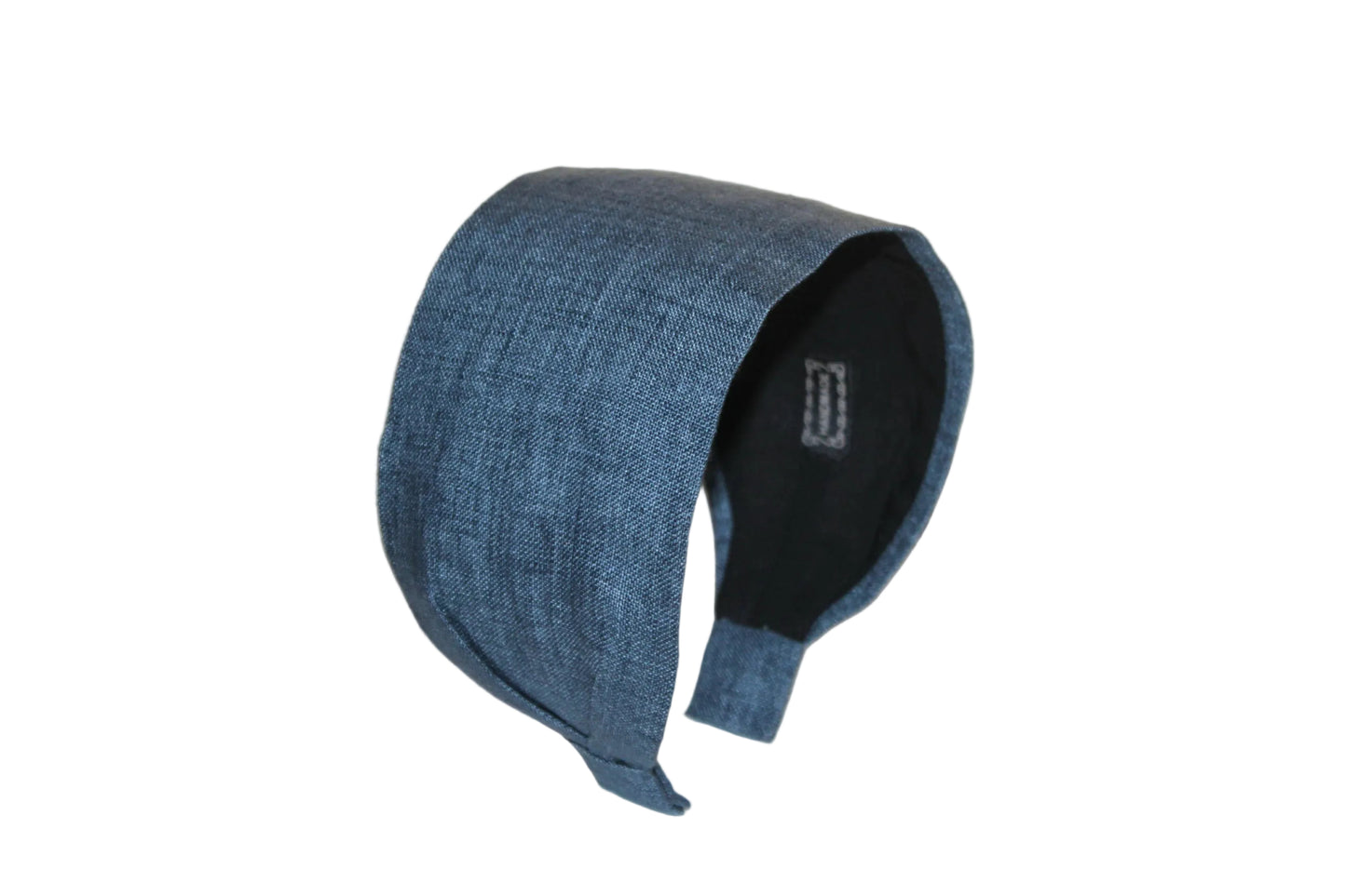 Denim linen headband Chambray hairband bandana, hand made