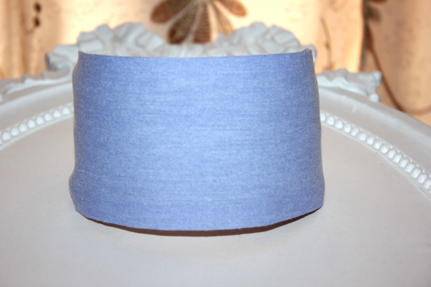 Blue cotton headband Business attire for woman