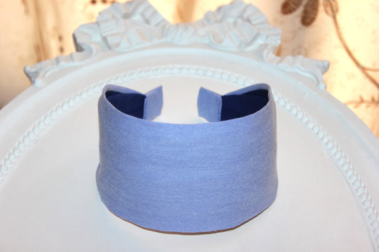 Blue cotton headband Business attire for woman