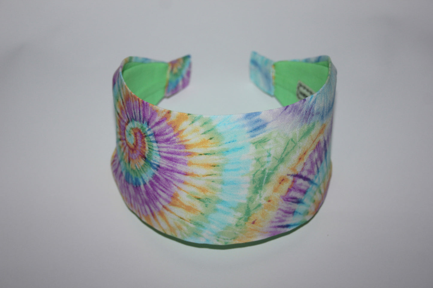 Tie Dye bright swirl print headband for women