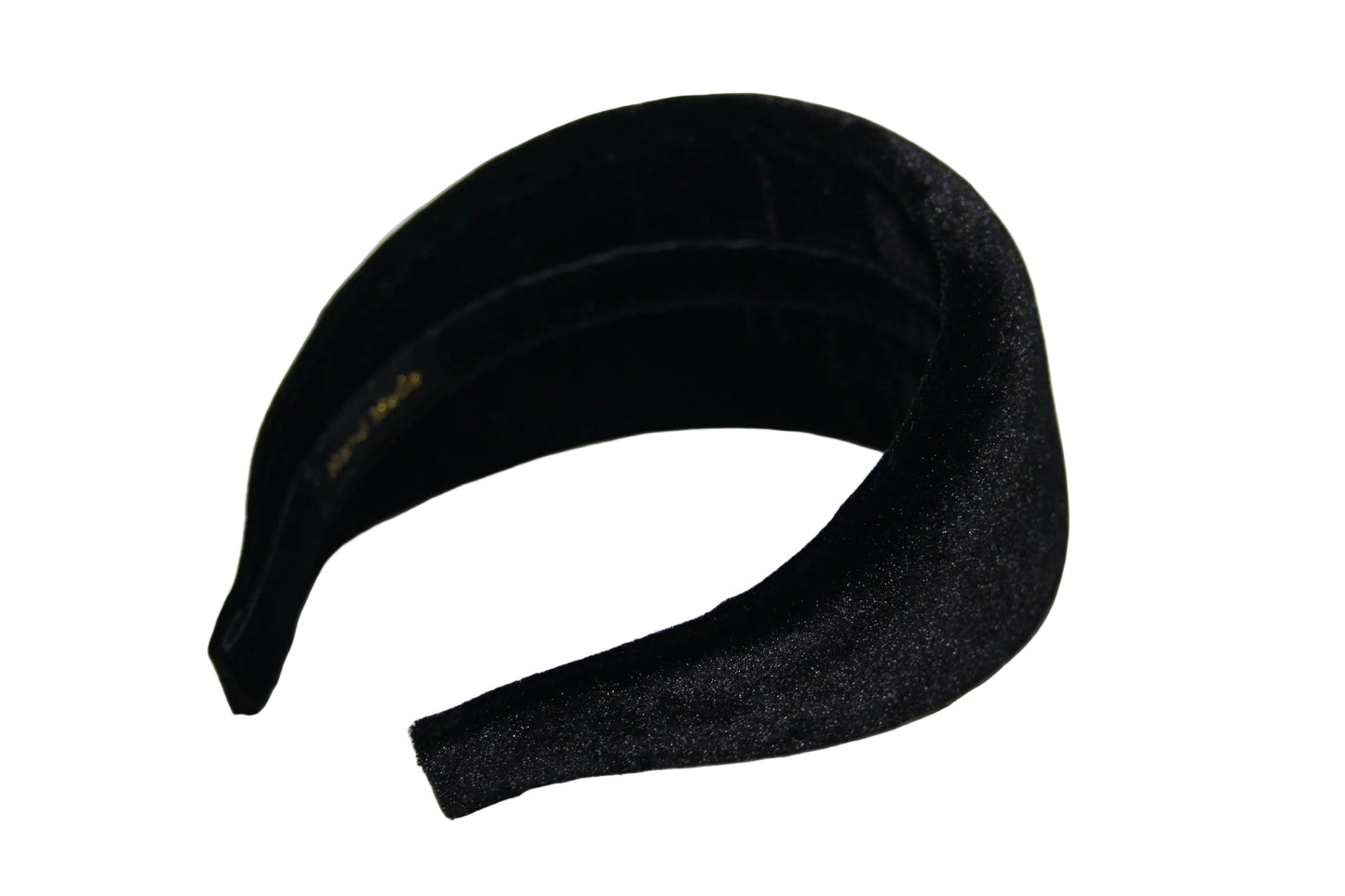 Black velvet padded headband for women, Fashion head scarf, plastic free