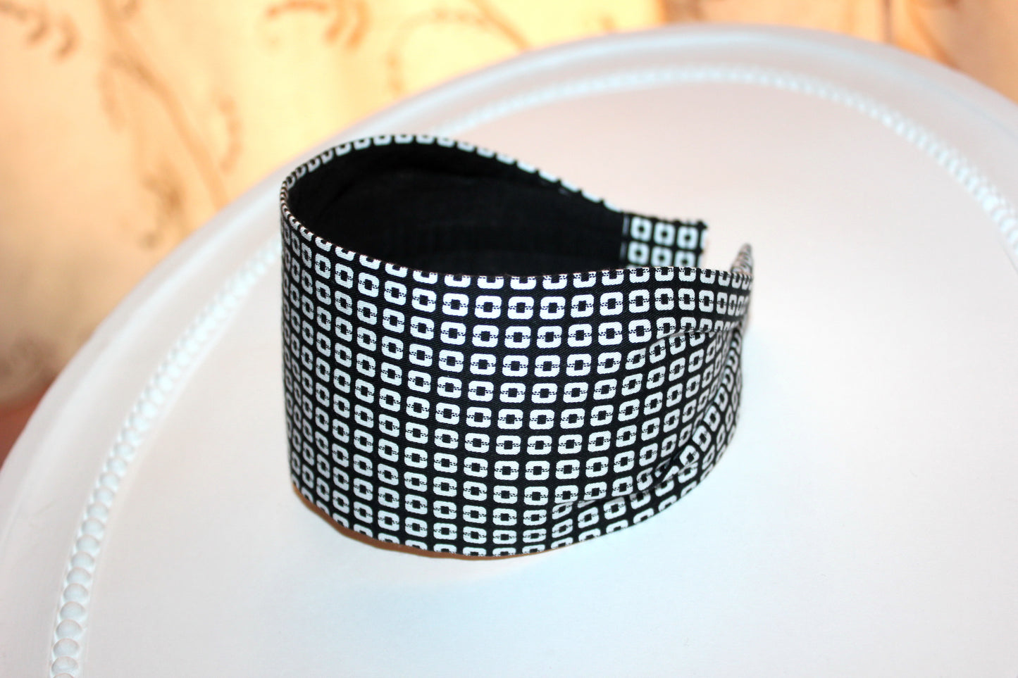 Cotton headband for women geometric pattern