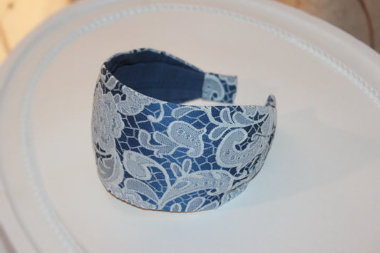 Headband for women lace pattern fabric hairband