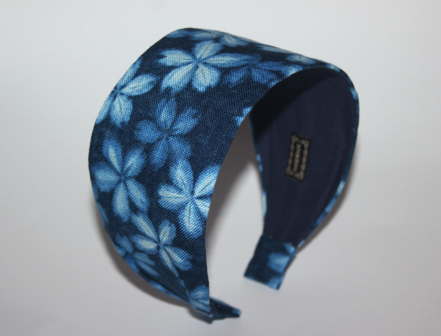 Indigo headband for women Cherry blossom
