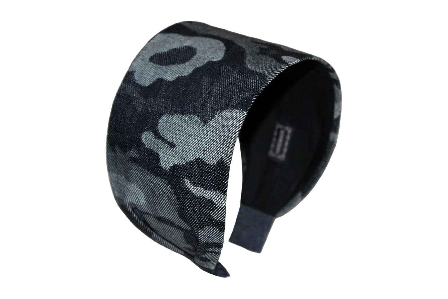 Camo denim headband Camouflage wide fabric head scarf