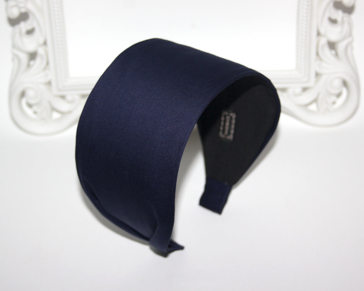 Cotton Headband in Navy Blue - Perfect for Business Attire, Stylish Women's Head Scarf