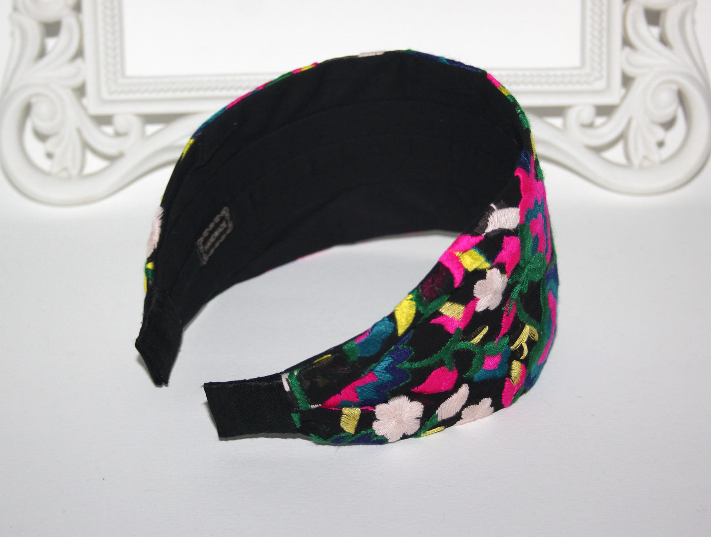 Multicolor embroidered headband Fashion alopecia hairband scarf