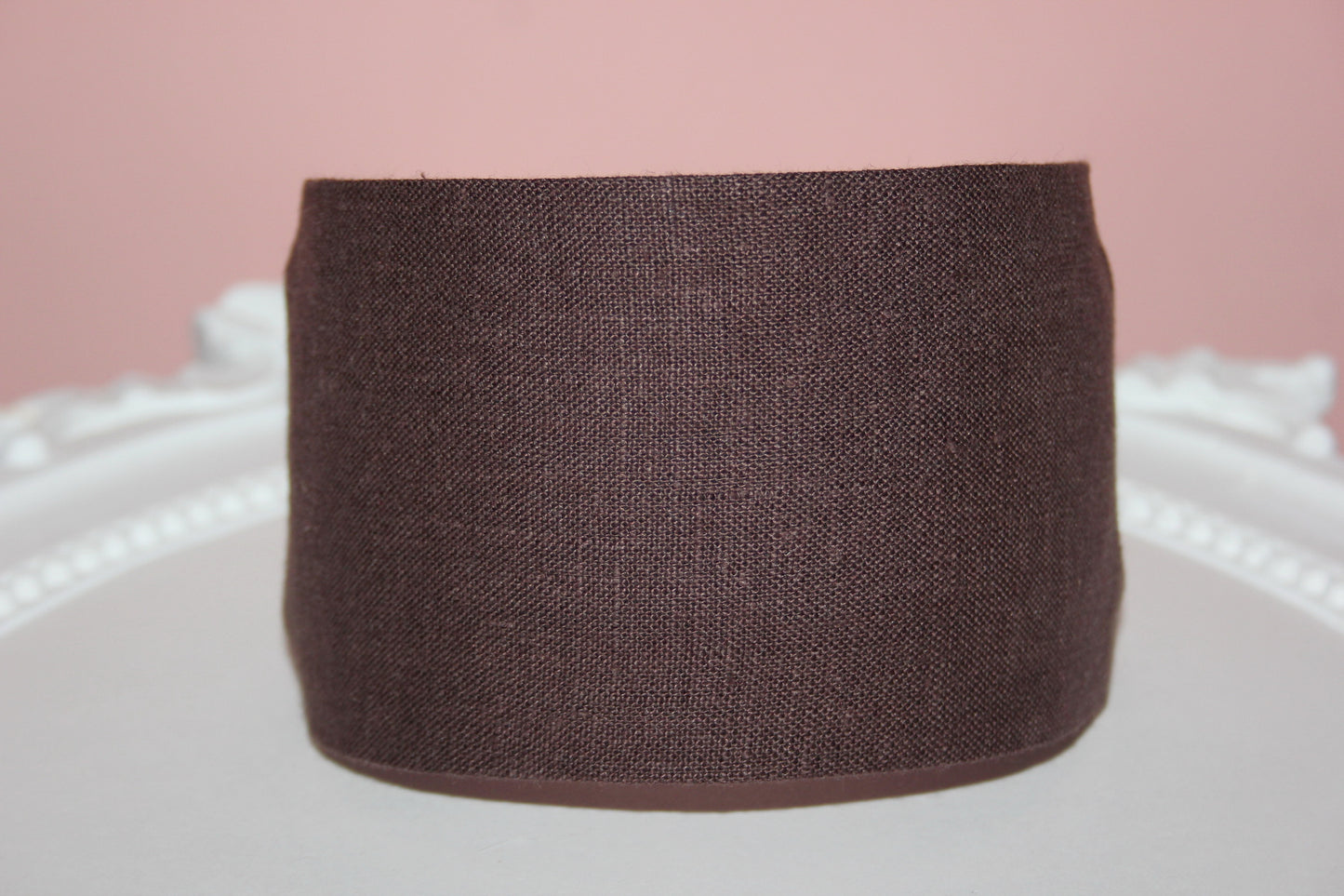 Dark Brown linen headband for women retro hairband