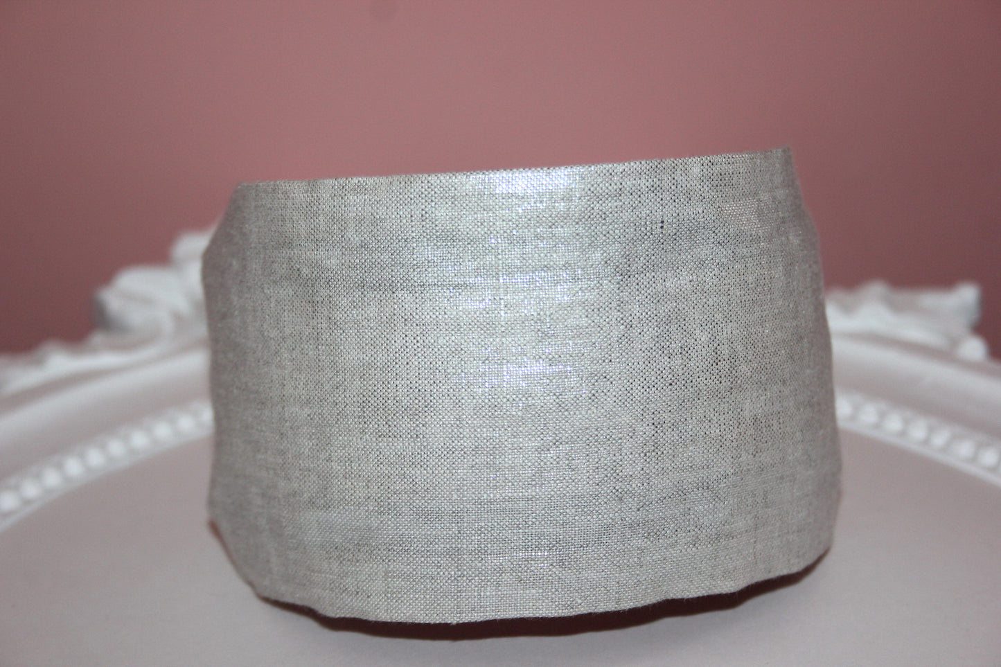 Linen headband women Stardust Silver hairband scarf