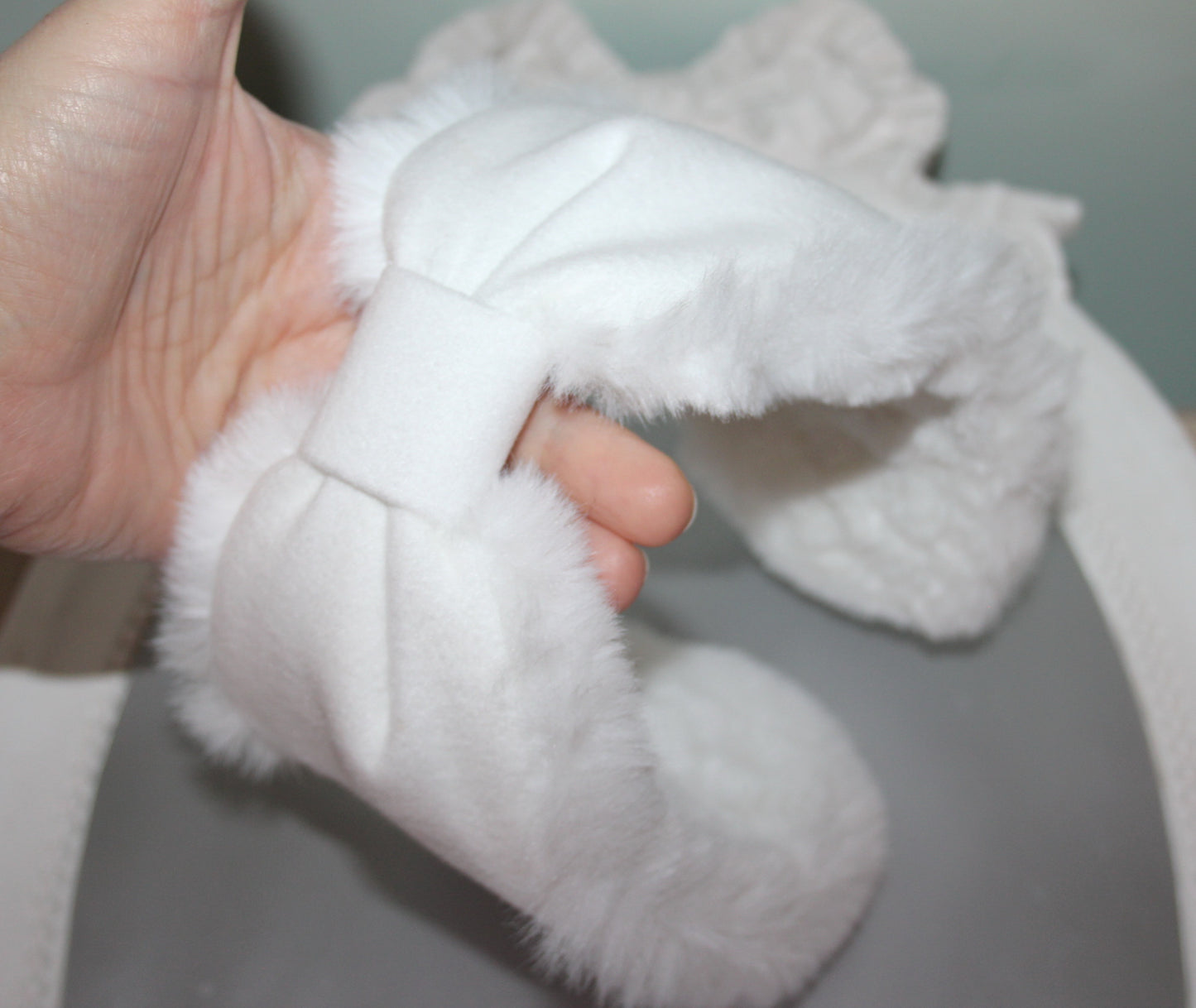 White earmuffs for women Comfy headband turban