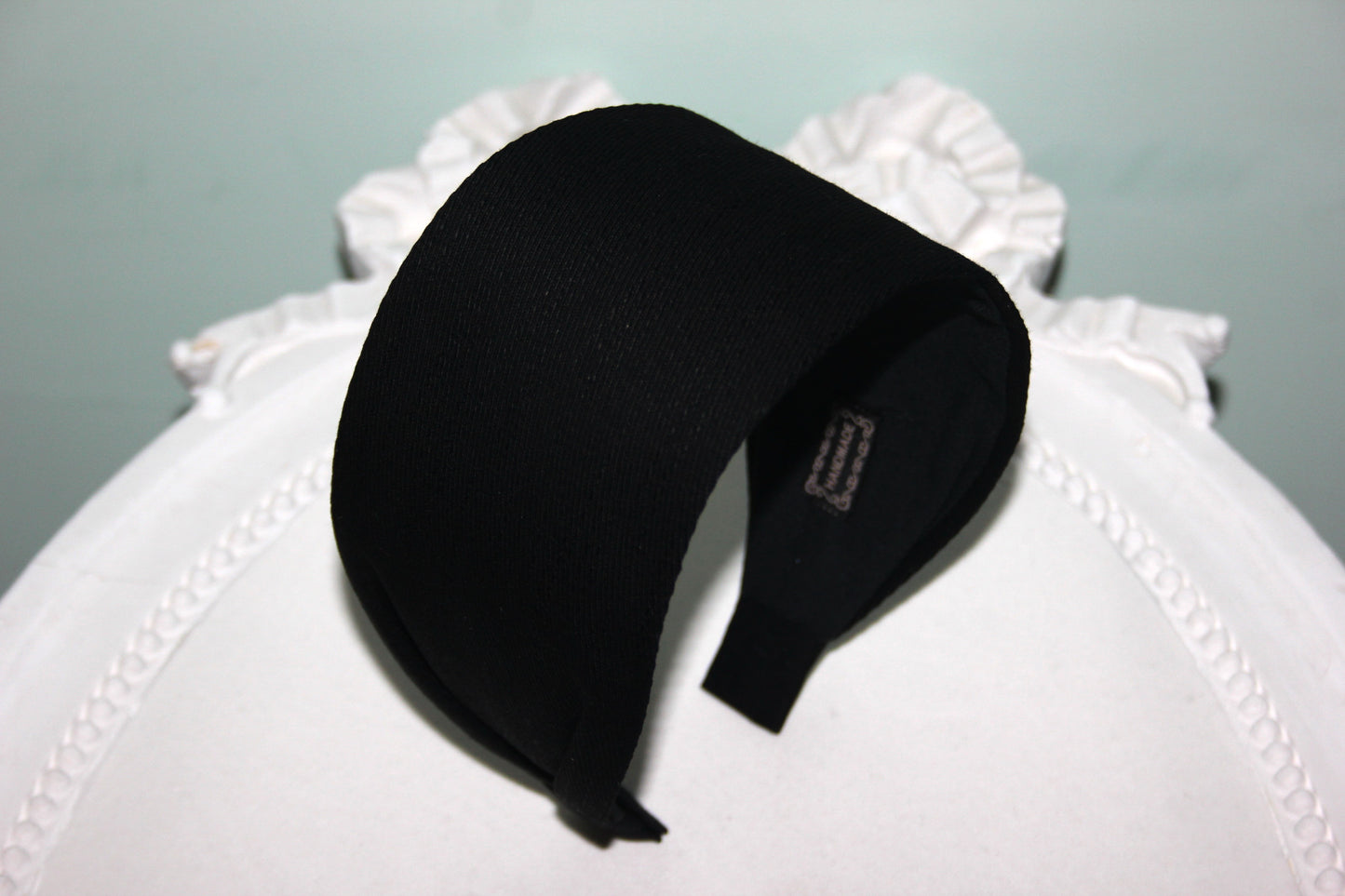Black denim headband scarf Comfortable cotton hairband